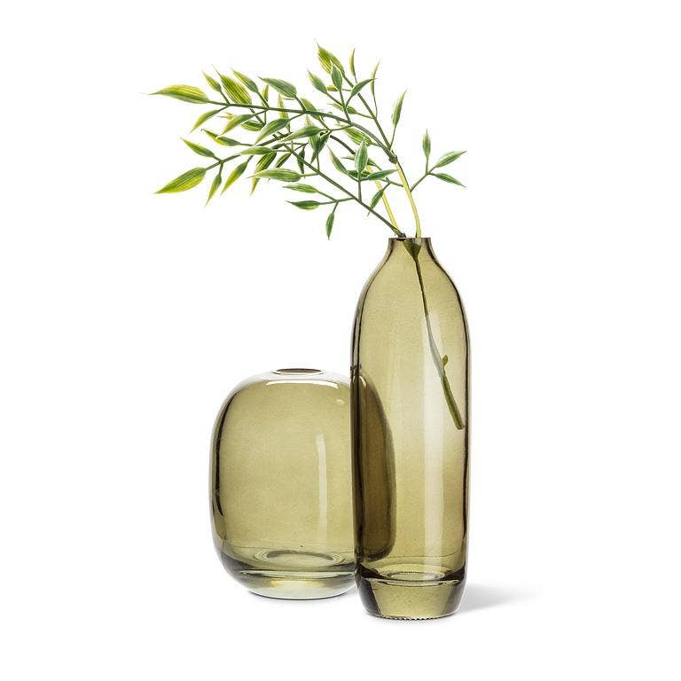 Tall Bud Vase-Moss Green-7.5"H