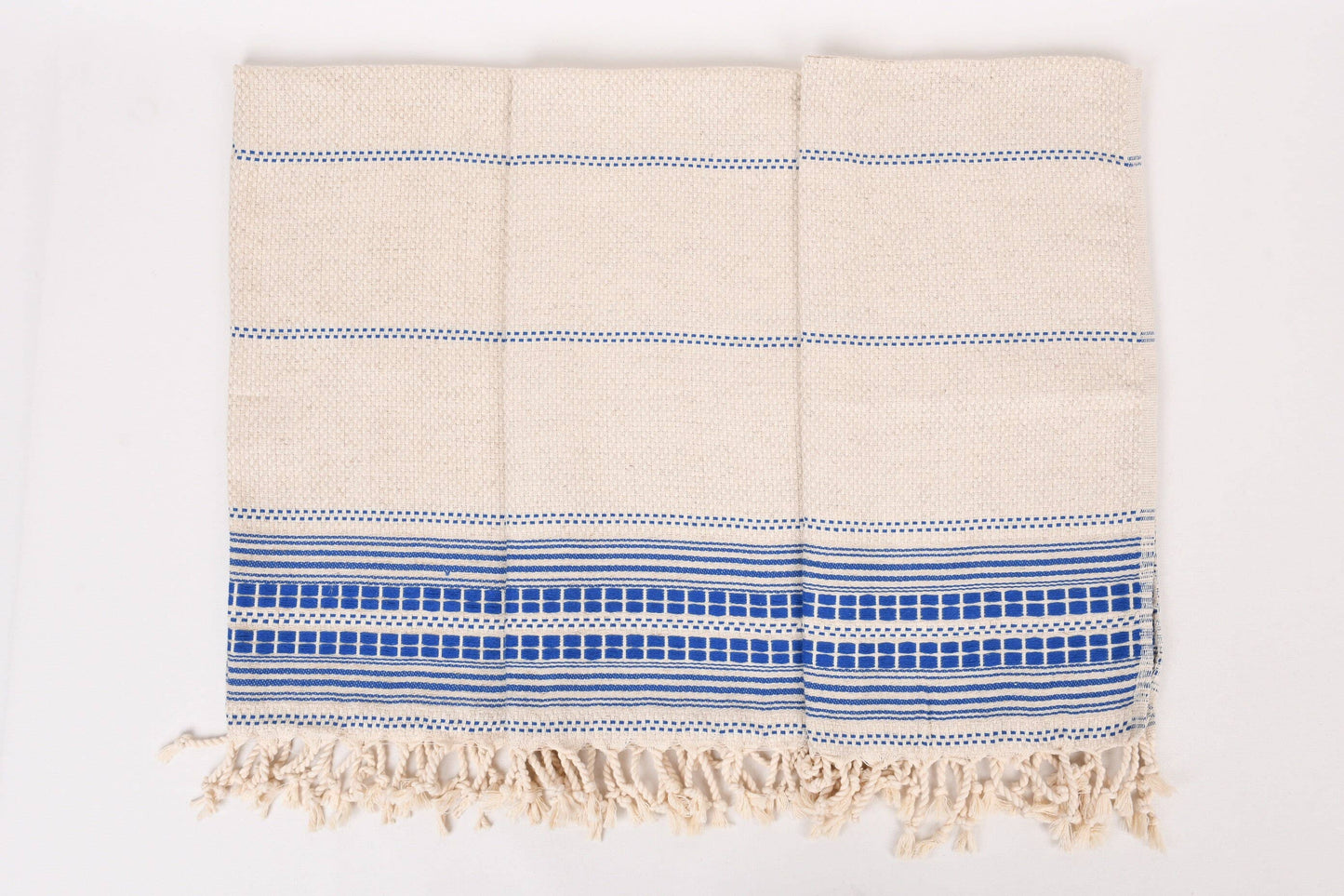 Turkish Hand Towels: Set of 2 (Blue loom)