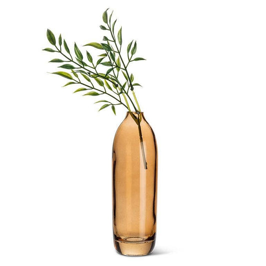 Tall Vase-Dark Amber-7.5"H