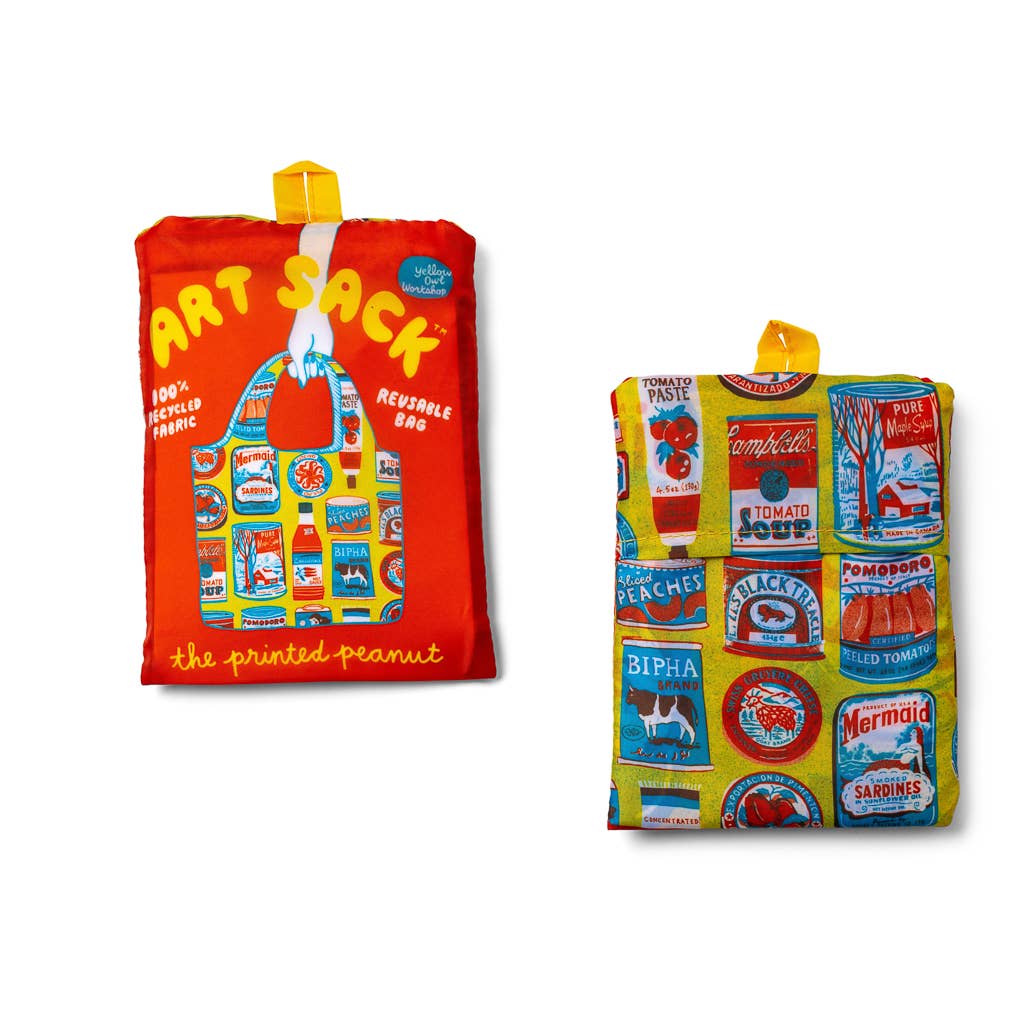 Tins Art Sack® by The Printed Peanut - Reusable Tote